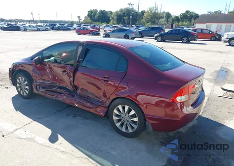 2010 Honda Civic Ex-L from USA, damaged, VIN 19XFA1F98AE053587
